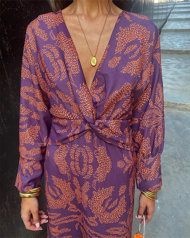 Aveline's Boho Luxe Wrap Dress Casual Chic