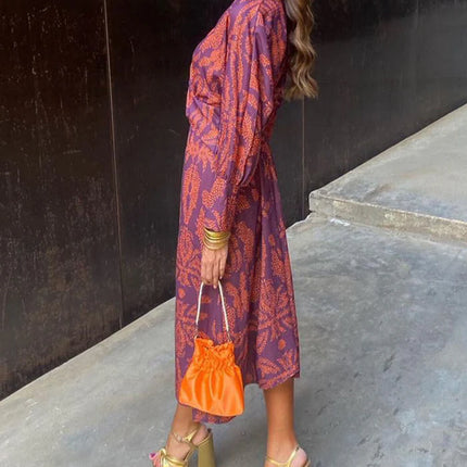 Aveline's Boho Luxe Wrap Dress Casual Chic