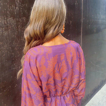 Aveline's Boho Luxe Wrap Dress Casual Chic