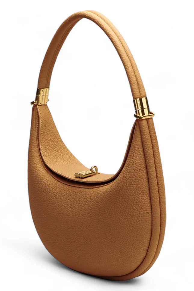 Aveline's Stylish Crescent Leather Bag