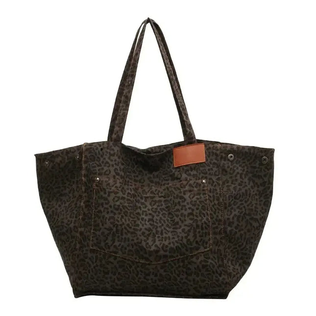 Aveline's Wild Elegance Leopard Tote Bag