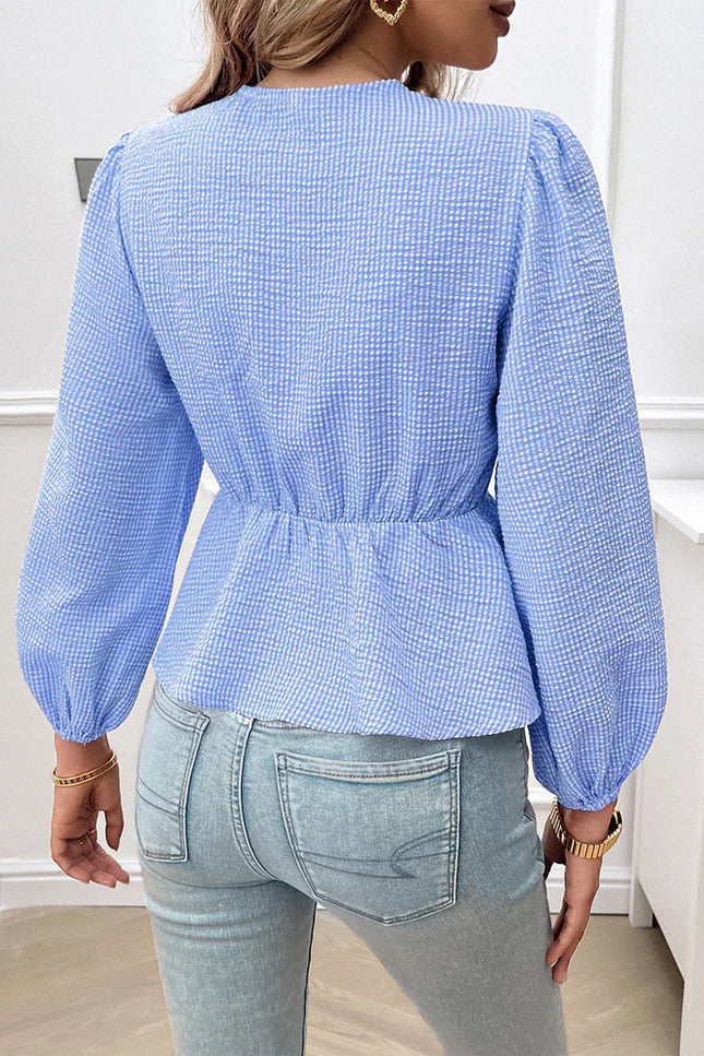 Aveline's Puff Sleeve Bow Detail Blouse