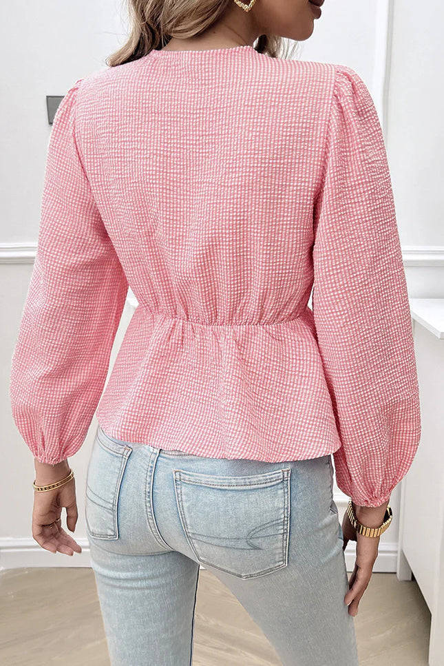 Aveline's Puff Sleeve Bow Detail Blouse