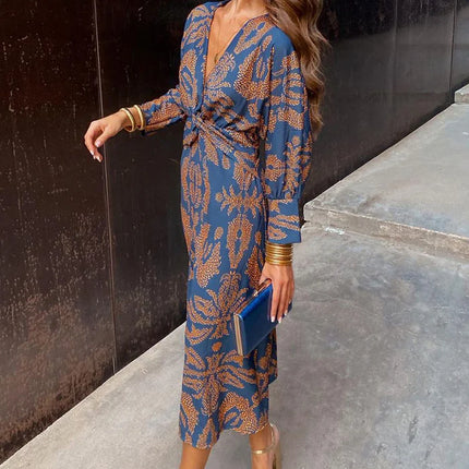 Aveline's Boho Luxe Wrap Dress Casual Chic